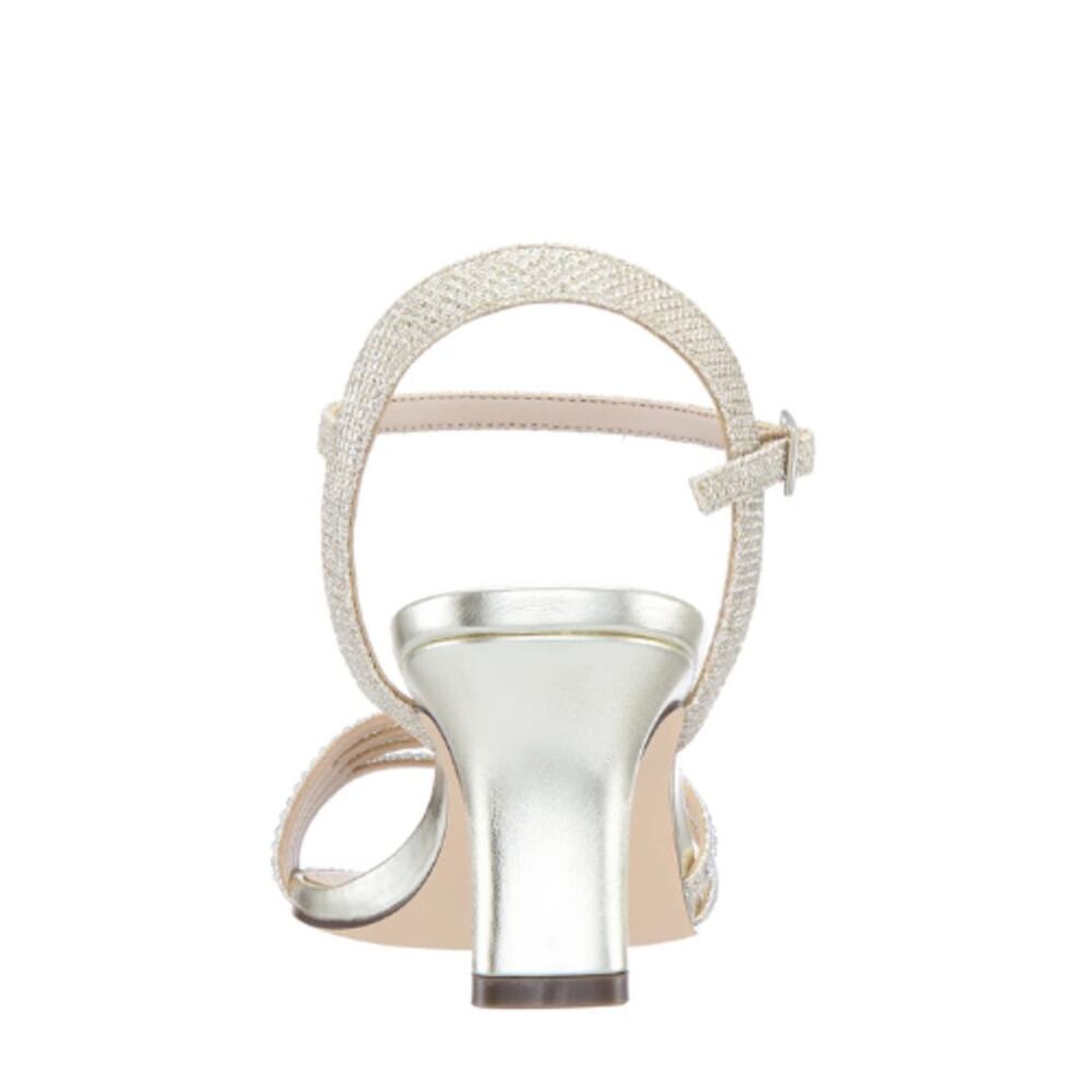 Nina Nelena Evening Sandals Light Gold New in Box Size7.5 - Picture 3 of 3